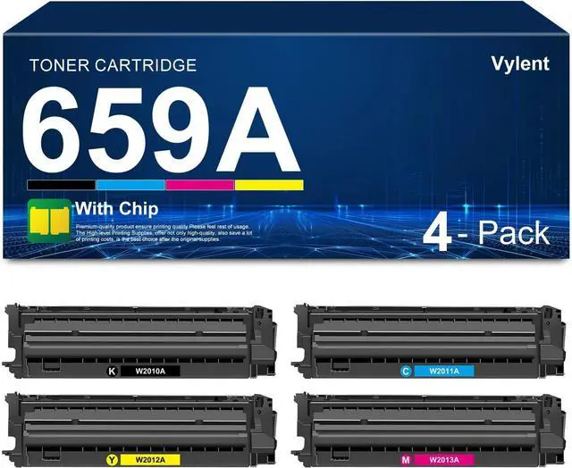 Main image of Ennovor 659A Toner Cartridges Compatible with HP W2010A W2011A W2012A W2013A Replacement for HP Enterprise Flow MFP M776 M856x M856dn M776z M776dn M776zs Printer (4-Pack, Black Cyan Magenta Yellow)