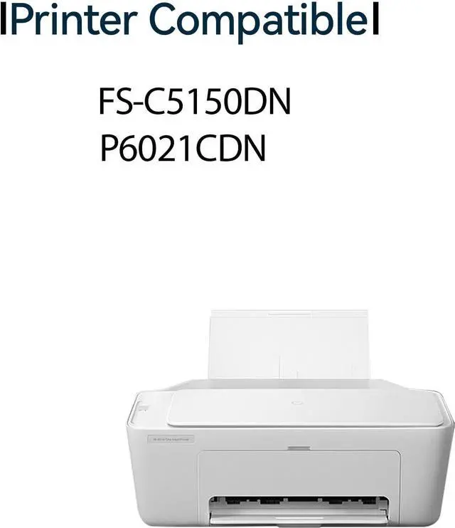 Alt view image 2 of 5 - Ennovor TK-582 TK582 TK 582 Toner Cartridge Use for Kyocera ECOSYS P6021cdn FS-C5150DN Printers (4-Pack)