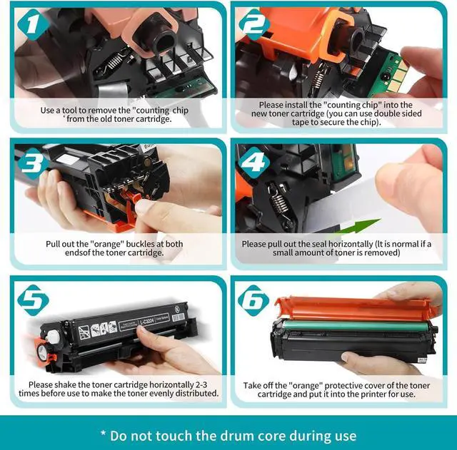 Alt view image 2 of 7 - MC3224 MC3326 Toner Cartridges,Replacement C3210k0 C3210C0 C3210M0 C3210Y0 Ink for C3326dw C3224dw C3426dw MC3224i MC3426i MC3326i MC3224dwe MC3224adwe MC3326adwe (Without Chip)