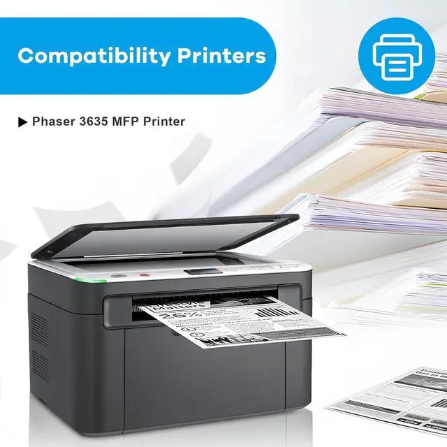 Alt view image 2 of 6 - Ennovor 3635 108R00795 High Yield Toner Cartridge Replacement for Xerox Phaser 3635MFP Printer (Black, 2 Pack) - 10,000 Pages