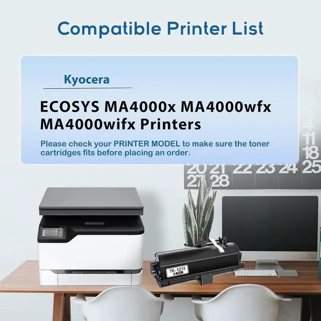 Alt view image 3 of 6 - Ennovor TK1272 TK-1272 Compatible Toner Cartridge Replacement for Kyocera TK1272 TK-1272 for Kyocera ECOSYS MA4000x MA4000wfx MA4000wifx Laser Printer (High Yeild, 1-Pack)