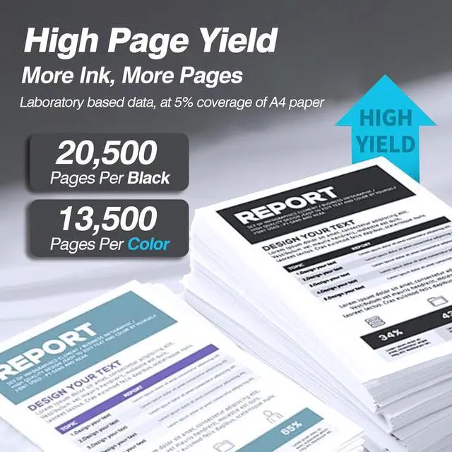 Alt view image 3 of 6 - Ennovor TK5417 TK-5417 Toner Cartridge Set (BK/C/M/Y) TK-5417K TK-5417C TK-5417M TK-5417Y Cartridge Compatible for Kyocera TASKalfa MA4500ci PA4500ci Printer,4-Pack