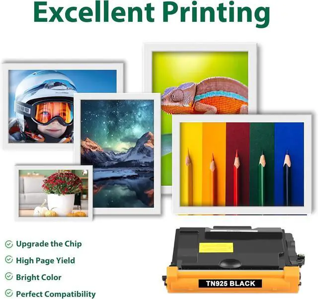 Alt view image 4 of 6 - Ennovor Compatible TN925 TN-925 Toner Cartridge 1-Pack Replacement for Brother TN-925 Black Toner Work with HL-L6415DW HL-L6415DWT MFC-L6915DW Printer Toner, 1-Pack for 25,000 Pages