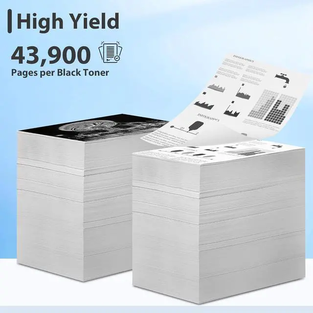 Alt view image 3 of 6 - Ennovor T-3028U Black Toner Cartridge Replacement for Toshiba T3028U T-3028U Toner Cartridge E-Studio 2528A 3528A 4528A Printer (1-Pack)