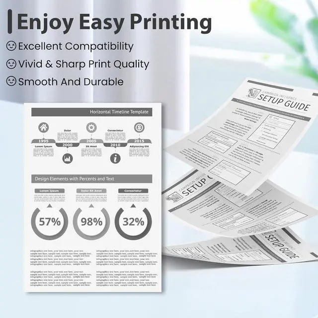 Alt view image 5 of 6 - Ennovor T-3028U Black Toner Cartridge Replacement for Toshiba T3028U T-3028U Toner Cartridge E-Studio 2528A 3528A 4528A Printer (1-Pack)