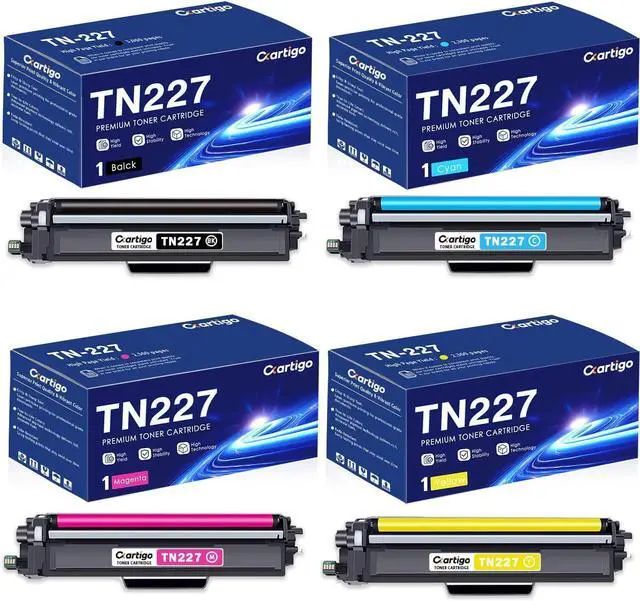 Main image of Ennovor TN227 TN-227BK/C/M/Y High Yield Toner Cartridge 4 Pack Replacement for TN-227 TN 227 Compatible with Brother HL-L3270CDW HL-L3230CDW HL-L3210CW HL-L3290CDW MFC-L3710CDW Printer