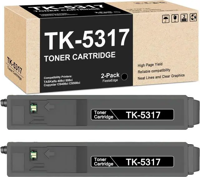 Main image of Ennovor TK-5317K TK-5317 Toner Carteidge 2-Pack TK5317 Black Toner Compatible for Kyocera TK5317 1T02WH0US0 for TASKalfa 408ci 508ci CS408ci CS508ci Printer Toner