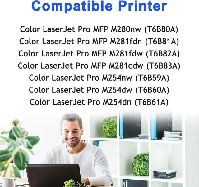 Alt view image 3 of 6 - 124A Toner Cartridges 4 Pack with Chip Compatible for HP 124A Q6000A Q6001A Q6002A Q6003A Toner use for Color 2600n 1600 2605 1015 1017 Series Printer (Black Cyan Magenta Yellow)