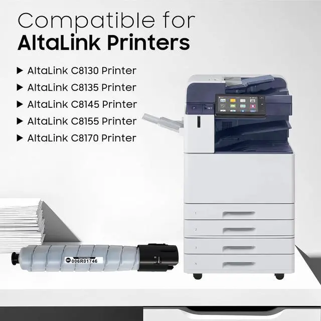 Alt view image 2 of 6 - Ennovor C8130 C8135 Toner Cartridge Replacement for Xerox 006R01746 Black Toner Cartridge Work with AltaLink C8130 C8135 C8145 C8155 C8170 Printer (59,000 Pages, 1x Black)