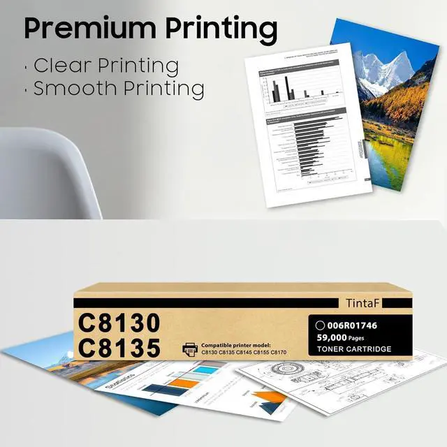 Alt view image 5 of 6 - Ennovor C8130 C8135 Toner Cartridge Replacement for Xerox 006R01746 Black Toner Cartridge Work with AltaLink C8130 C8135 C8145 C8155 C8170 Printer (59,000 Pages, 1x Black)