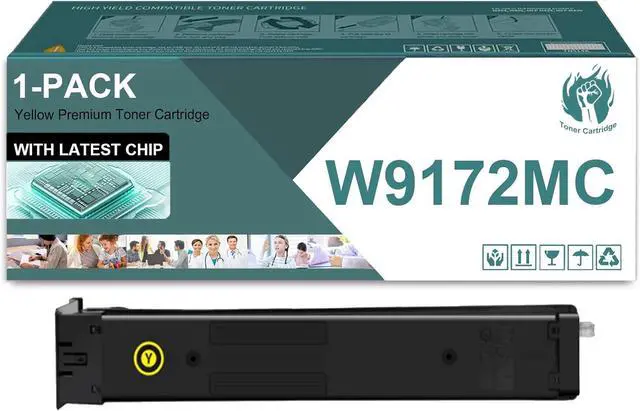 Main image of Ennovor W9172MC Yellow Toner Cartridge High Yield Replacement Cartridges Compatible for HP Color Laserjet Managed MFP E87740dn E87750dn E87760dn E87770dn Printers,1 Pack