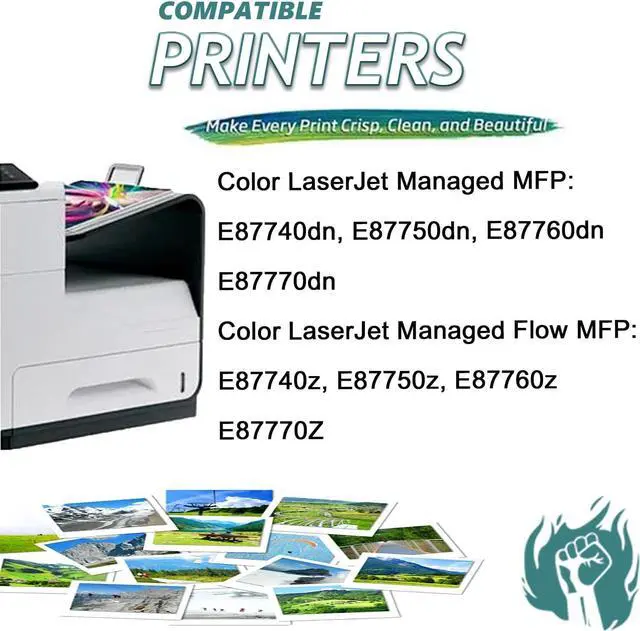 Alt view image 2 of 7 - Ennovor W9172MC Yellow Toner Cartridge High Yield Replacement Cartridges Compatible for HP Color Laserjet Managed MFP E87740dn E87750dn E87760dn E87770dn Printers,1 Pack