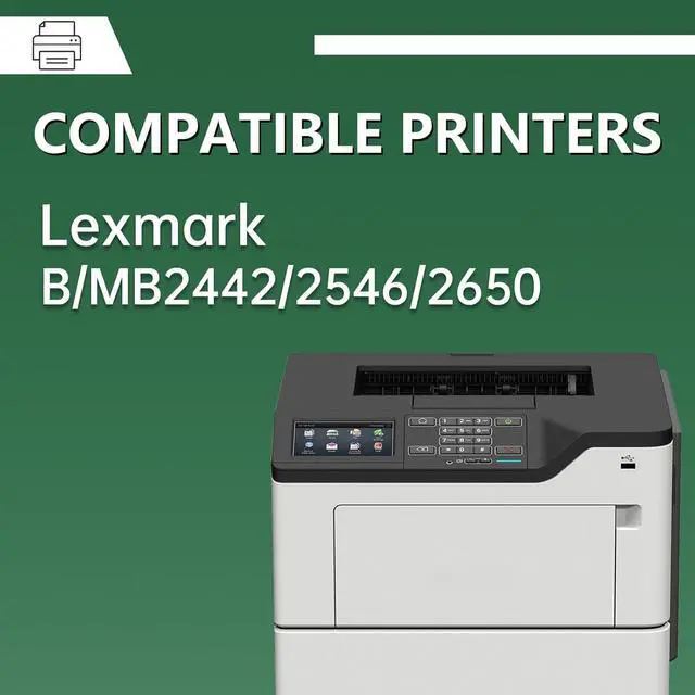 Alt view image 3 of 6 - Ennovor B241H00 Toner Cartridge Blackwith Chip Compatible for Lexmark B2442 B2546 B2650 MB2442 MB2546 MB2650 Printers - Work for B241H00 Toner Cartridge (6000 Pages, 1-Pack)
