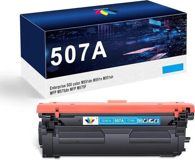 Main image of Ennovor 507A Cyan Toner Cartridge Compatible for 507A CE401A for Color HP Laserjet Enterprise 500 Color M551,HP Laserjet Enterprise 500 Color MFP M575, HP Laserjet Pro 500 Color MFP M570 Series