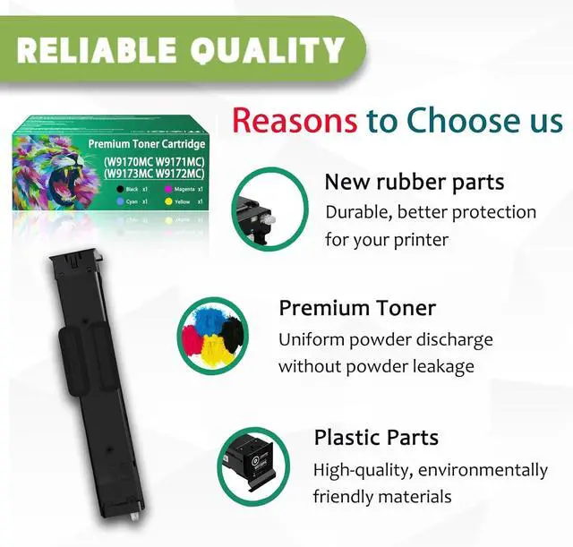 Alt view image 4 of 7 - Ennovor W9173MC Magenta Toner Cartridges Work for HP Color Laserjet Managed MFP E87740dn E87750dn E87760dn E87770dn Flow MFP E87740z E87750z Printers