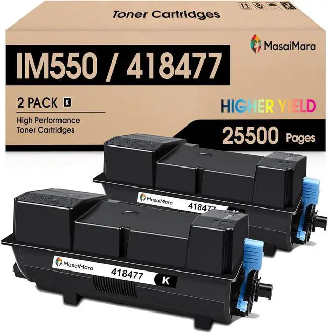 Main image of Ennovor MasaiMara IM550 IM 550 418477 High Capacity Compatible Toner Cartridges Replacement for Ricoh IM 600SRF IM 600 IM 550F IM 550 P800 P801 IM600SRF IM600 IM550F IM550 Printer (Black, 2-Pack)