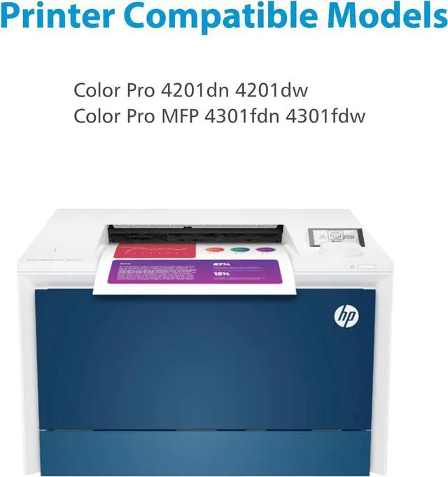 Alt view image 2 of 6 - Ennovor 210A Toner Cartridges 2-Pack Black | Compatible Replacement for 210A W2100A 210X W2100X for Color Pro 4201dn 4201dw Pro MFP 4301fdn 4301fdw Printer Ink (with Chip)