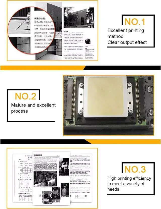 Alt view image 2 of 2 - 6 Color Printer Head Clear and Stable Compact Printer Head Replacement for XP600