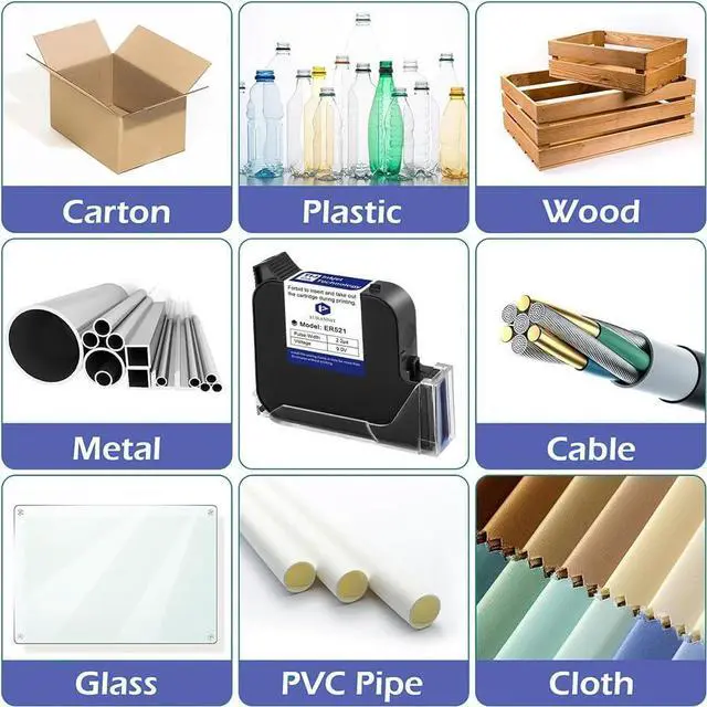 Alt view image 5 of 7 - Ennovor 3pcs 1" Original 72ml Quick-Drying Handheld Inkjet Printer Ink Cartridge for 1 inch/25.4mm Printing Height Intelligent Inkjet Printer E15-1/E16-1 and More,Black