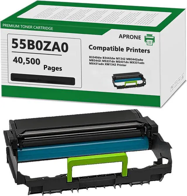 Main image of Ennovor 55B0ZA0 MS331 Drum Unit Compatible for B3340dw B3442dw M1342 MB3442adw MB3442i MS331dn MS431dn MX331adn MX431adn XM1342 Printer