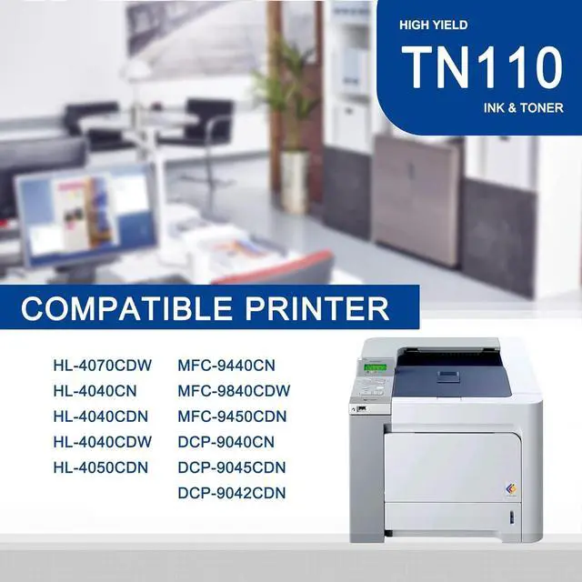 Alt view image 2 of 6 - Ennovor 1 Pack TN110 Magenta Toner Cartridge High Yield Compatible TN110 Replacement for Brother HL-4070CDW 4040CN 4050CDN MFC-9440CN 9840CDW 9450CDN DCP-9040CN 9045CDN 9042CDN Printer