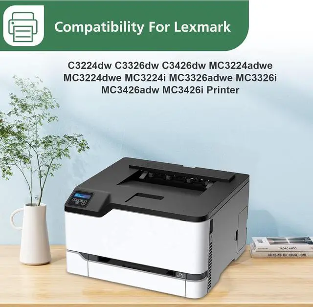 Alt view image 2 of 6 - Ennovor Remanufactured C3210K0 C3224 C3326 Black Toner Cartridge Replacement for Lexmark C3224dw MC3224adwe MC3224i MC3326adwe MC3426i MC3326i C3326dw C3426dw Printer Toner (Black, 1-Pack)