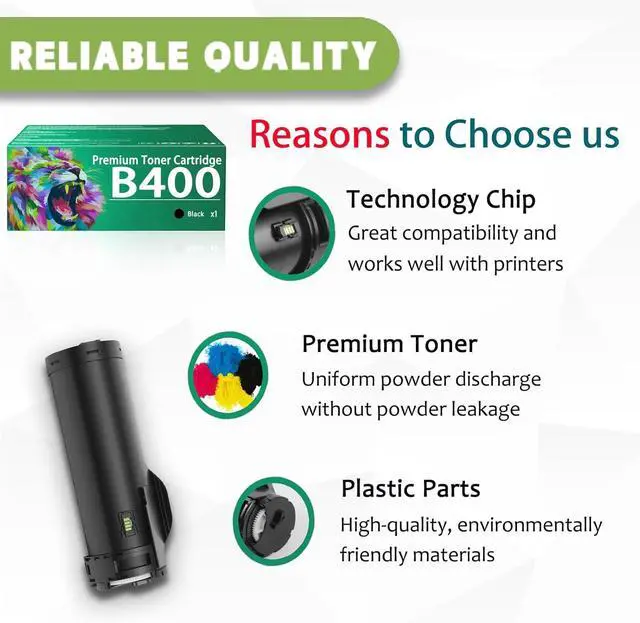 Alt view image 4 of 7 - Ennovor B400 Toner Cartridge Compatible for Xerox B400 B405 106R03582 CT202556 Toner Cartridges Work for Xerox VersaLink B400 B405 Printers