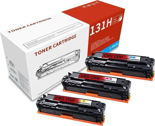 Main image of Ennovor 3-Pack C/M/Y CRG131H High Yield Toner Cartridge Remanufactured Compatible for Canon CRG131H Color ImageClass MF8280Cw MF620C MF626Cn LBP7110Cw LBP5050 MF8080Cw Printer