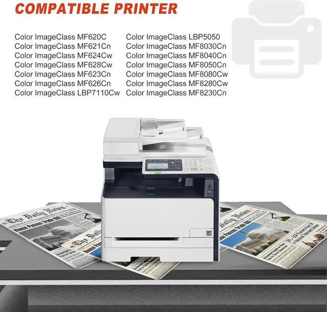 Alt view image 2 of 6 - Ennovor 3-Pack C/M/Y CRG131H High Yield Toner Cartridge Remanufactured Compatible for Canon CRG131H Color ImageClass MF8280Cw MF620C MF626Cn LBP7110Cw LBP5050 MF8080Cw Printer