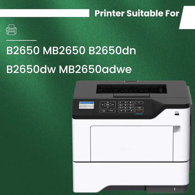 Alt view image 2 of 6 - Ennovor B261U00 Black Toner 15,000 Pages Remanufactured B261U00 Ultra High Yield Replacement for Lexmark B261U00 Toner for B2650 MB2650 B2650dn B2650dw MB2650adwe Printer, 1 Pack