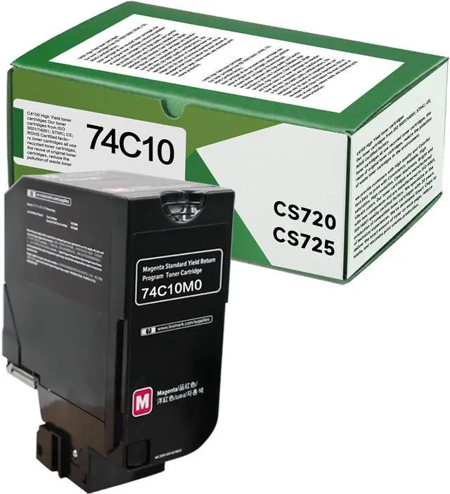 Main image of Ennovor 74C10M0 Magenta Remanufactured 3500 Pages Toner Cartridge High Yield Replacement for Lexmark 74C10M0 for CS725 CX725 CS720 CS720de CS720dte CS725de CS725dte CX725de CX725dte Printer(1Pack)