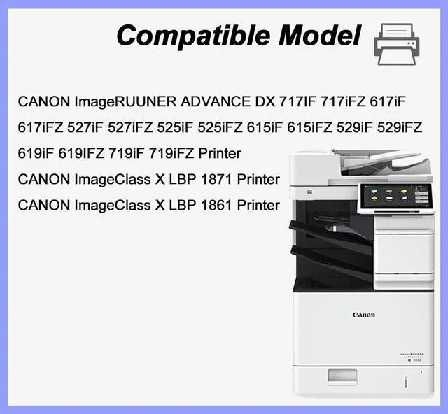 Alt view image 3 of 5 - Ennovor T03 Black Toner Cartridge (2725C001AA ) Toner Replacement for Canon 717iF 717iFZ 617iF 617iFZ 527iF 527iFZ 525iF 525iFZ 615iF 615iFZ 529iF Printers