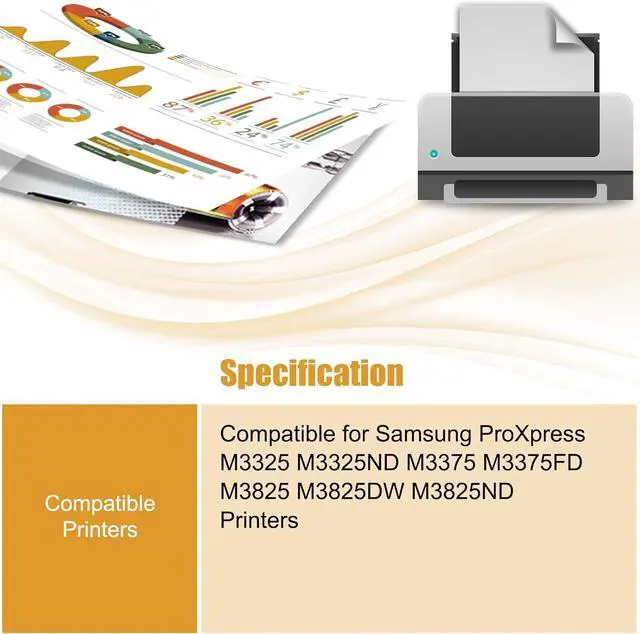 Alt view image 2 of 7 - Ennovor Compatible for Samsung MLT-D204E Toner Cartridges Work for Samsung ProXpress M3325 M3325ND M3375 M3375FD M3825 M3825DW M3825ND Printers, with Chip, High Yield 11000 Pages (Black)
