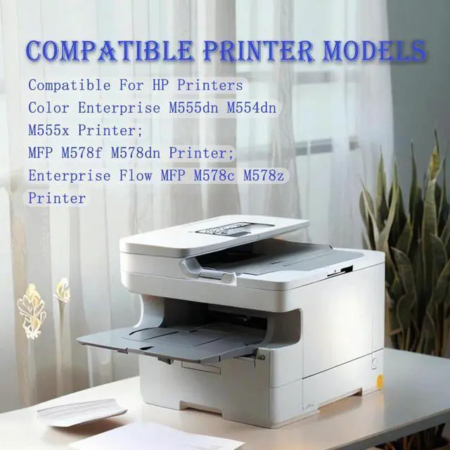 Alt view image 2 of 6 - Ennovor w2122a/212a Toner Cartridge Compatible for m554 Toner M555dn Laser Printer MFP M578dn/f/c/z/x Printer Ink Cartridge 212a (Yellow) Color Toner