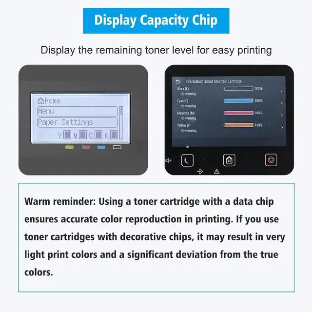 Alt view image 2 of 7 - Ennovor ( with Data Chip ) 067H CRG-067H CRG067H 4 Colors Compatible Toner Cartridges High Capacity for Canon Laser Printer imageCLASS MF656Cdw MF654Cdw MF653Cdw LBP633Cdw LBP632Cdw