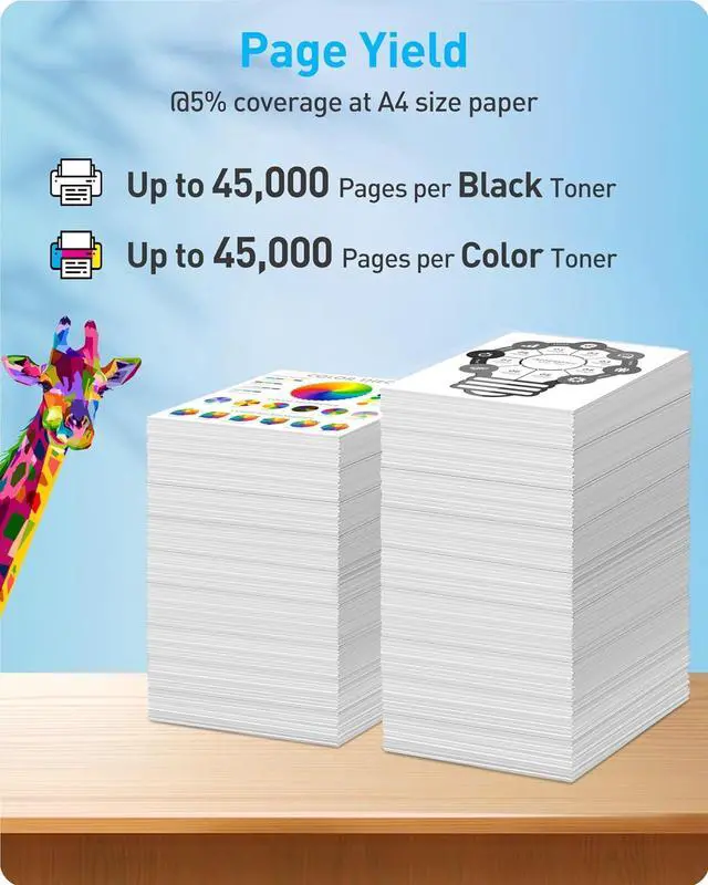 Alt view image 3 of 7 - Ennovor MasaiMara TN715 TN-715 C750i High Capacity Compatible Toner Cartridges Replacement for Konica Bizhub C750i ACP8130 ACP8230 ACP8330 ACP8430 Printer (Black Cyan Magenta Yellow, 4-Pack)