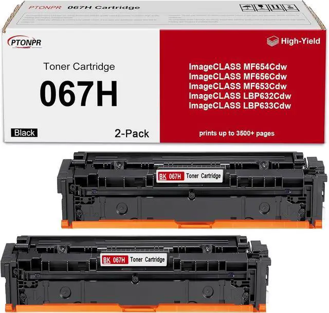 Main image of Ennovor 067 067H Black Toner Cartridge 2-Pack Replacement for Canon 067H Toner Cartridge for ImageCLASS MF632Cdw LBP654Cdw MF653Cdw MF656Cdw LBP633Cdw Printer