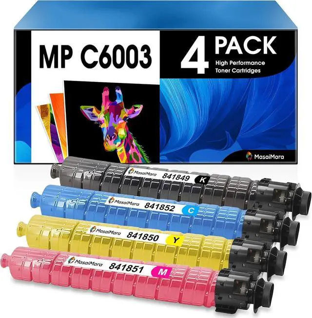 Main image of Ennovor MasaiMara MP C6003 Compatible Toner Cartridges for Ricoh Lanier MP C4503 C4503G C4503SP C4504 C4504ex C4504SP C5503 C5504 C5503G C5503SP C6003 C6003G C6004 C6004ex Printer