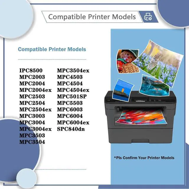 Alt view image 2 of 7 - Ennovor 416890 D242-6400 Compatible Waste Toner Box, Replacement Suitable for Ricoh MPC2003 MPC2503 MPC2504 MPC3003 MPC3503 MPC5503 MPC6003 MPC6004 MPC6004ex Printers 2 Pack