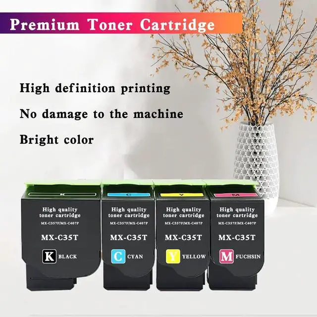 Alt view image 4 of 5 - Ennovor MXC35TM Compatible Toner Cartridge Replacement for Sharp MX-C35T Works for MX-C357F MX-C407P Printer (1 Pack Magenta)