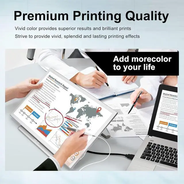 Alt view image 4 of 7 - 2-Pack 55X High Yield Black Toner Cartridge Replacement for HP 55X CE255X 55A CE255A for Laser P3015dn P3015n P3015x Pro MFP M521dn Enterprise 500 MFP M525dn Series Printer