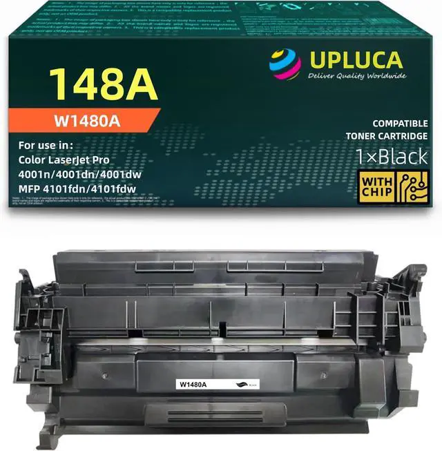 Main image of Ennovor 148A 1480A Toner Cartridge (with Chip) Black Compatible Replacement for HP 148A 148X W1480A W1480X for HP Laserjet Pro 4001dw 4001dn 4001n MFP 4101fdw 4101fdn Printer Toner (1 Pack-Black)