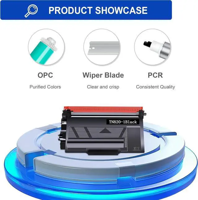 Alt view image 6 of 7 - Ennovor TN-820 TN820 Toner Cartridge Replacement for Brother TN820 Black High Yield Toner HL-L6200DW MFC-L5850DW MFC-L5700DW HL-L5200DW MFC-L5900DW MFC-L6800DW MFC-l5800dw (1 Black)