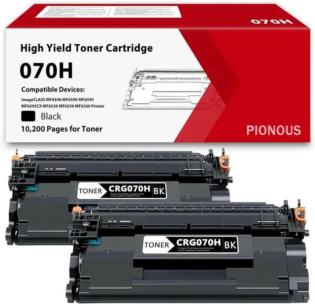 Main image of Ennovor 070H Black High Yield Toner Cartridge: 2-Pack Compatible 070H CRG-070H Toner Replacement for Canon 070 H Toner Cartridge with imageCLASS MF465dw, MF462dw, LBP247dw Printer [10,200 Pages/Pack]