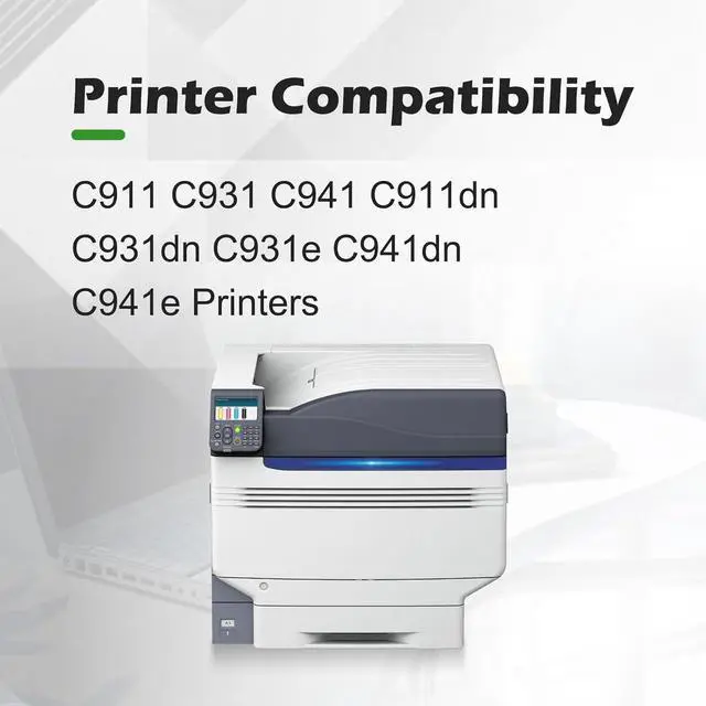 Alt view image 2 of 7 - Ennovor Remanufactured C911 Toner Cartridges Replacement Set for OKI C931 C941 45536424 45536423 45536422 45536421 Toner for C911 C931 C941 C911dn C931dn C931e C941dn C941e Printers (4 Pack, Bk C M Y)