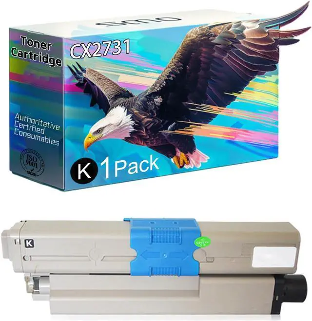 Main image of Ennovor 44469813 44469737 44469738 44469739 Compatible for OKI CX2731 Toner Cartridge, Reliable Performance Compatible for OKI CX2731MFP Printer, High Yield 5000 Pages (Black)