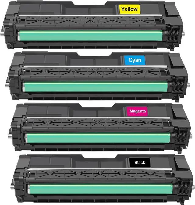 Alt view image 4 of 6 - Ennovor High Capacity C125 Toner Cartridges with Chip Replacement for Ricoh C125P C125MF C125 P C125 MF Printer(4-Pack Black Cyan Magenta Yellow)