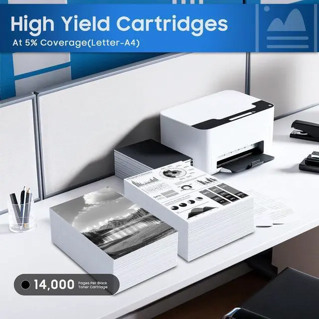 Alt view image 3 of 6 - Ennovor 645A Toner Cartridge 1-Pack 645A C9730A Black Toner Replacement for HP 645A C9730A Toner for Color 5500 5500dn 5500dtn 5500hdn 5550 5550n 5550dn 5550dtn 5550hdn Printer