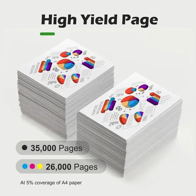 Alt view image 3 of 7 - MP-C8002 Toner Cartridge High Yield Compatible with Ricoh MPC8002 Toner use for Ricoh MP C6502 C8002 Printer (842083 842084 842085 842086)