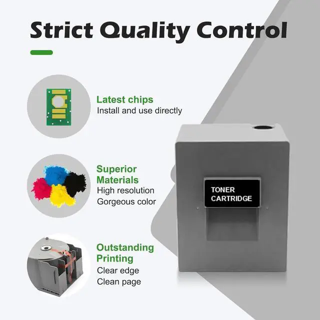 Alt view image 5 of 7 - MP-C8002 Toner Cartridge High Yield Compatible with Ricoh MPC8002 Toner use for Ricoh MP C6502 C8002 Printer (842083 842084 842085 842086)